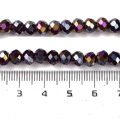 Baking Electroplate Glass Beads Strands DGLA-A039-J6MM-B22-1