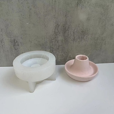 DIY Round Candlestick Silicone Molds SIMO-P002-G01-1