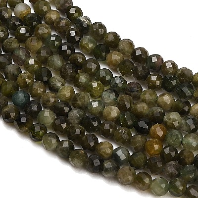 Natural Green Tourmaline Beads Strands GG-CBAA9B4-B01-02-1