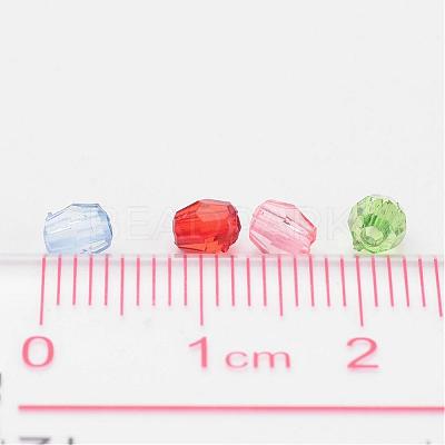 Dyed Transparent Acrylic Beads DB4MMM-1
