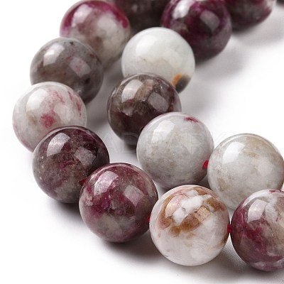 Natural Plum Blossom Tourmaline Beads Strands G-P477-01C-01-1