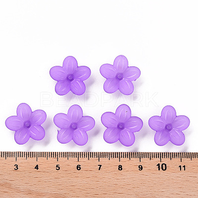 Frosted Acrylic Bead Caps X-MACR-S371-08A-747-1