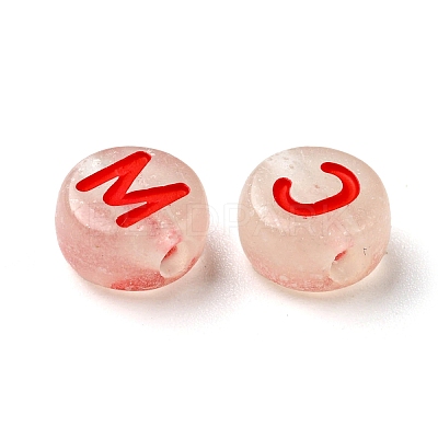 Transparent Luminous Acrylic Beads OACR-I006-04B-1