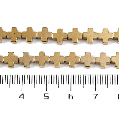 Electroplated Synthetic Non-magnetic Hematite Beads Strands G-J211-A06-03-1