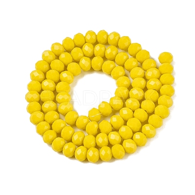 Opaque Solid Color Imitation Jade Glass Beads Strands LS-EGLA-A044-P6mm-D04-1