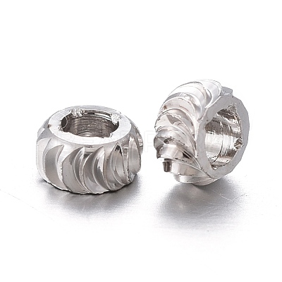 Brass Spacer Beads KK-K249-03B-P-1