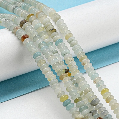 Natural Flower Amazonite Beads Strands G-K343-C01-01-1