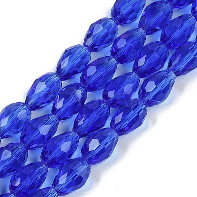 Transparent Glass Beads Strands X-EGLA-N013-T10mm-D11-1