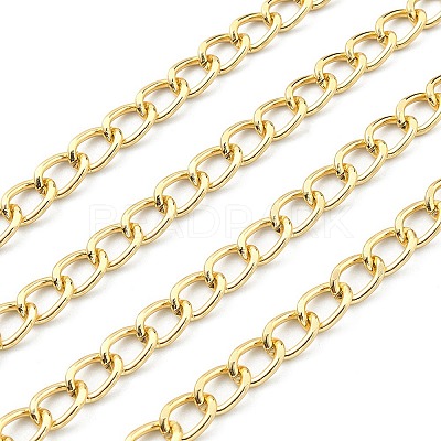 Aluminium Twisted Curb Chains CHA-YW0001-07G-1