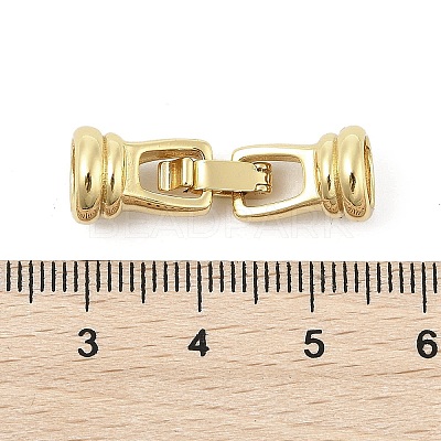 Brass Fold Over Clasps KK-U059-11G-1