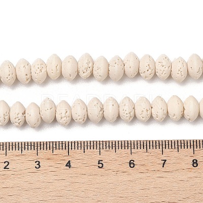 Synthetic Lava Rock Beads Strands G-B087-02A-11-1