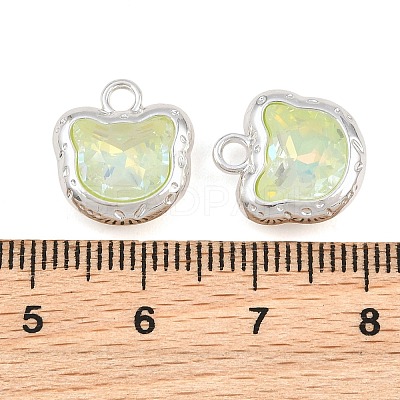 Alloy & Glass Pendants GL-CBA415D-13S-1