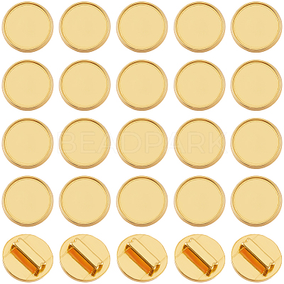 48Pcs Alloy Slide Charms Cabochon Settings FIND-SC0016-55B-G-1