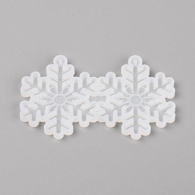 Christmas Snowflake Pendant Silicone Molds DIY-TAC0005-84-1