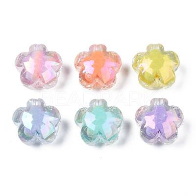 AB Color Transparent Acrylic Beads PACR-S221-009-1
