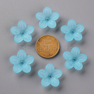 Frosted Acrylic Bead Caps MACR-S371-08A-755-1