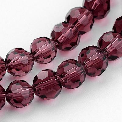 Transparent Glass Bead Strands GLAA-G013-8mm-59-1