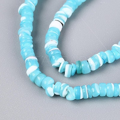 Natural Trochid Shell/Trochus Shell Beads Strands SSHEL-N040-21B-1