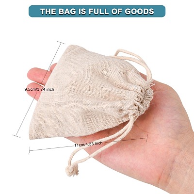 Cotton Packing Pouches Drawstring Bags X-ABAG-R011-10x12-1