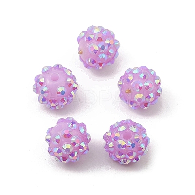 AB-Color Resin Rhinestone Beads RESI-S315-10x12-10-1
