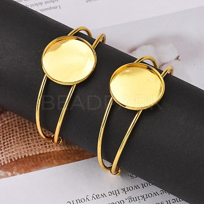 Brass Cuff Bangle Making KK-J184-49G-1