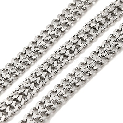 304 Stainless Steel Curb Chains CHS-C013-01C-P-1