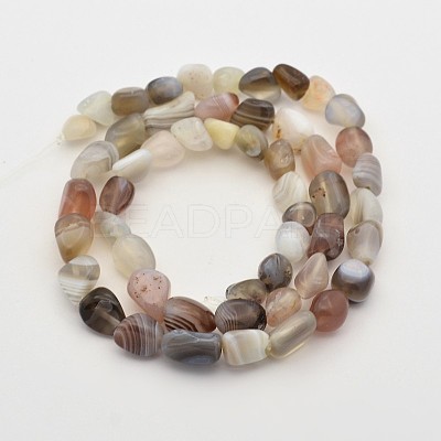 Natural Botswana Agate Bead Strands G-P070-52-1