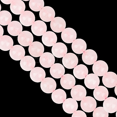 2 Strands Natural Rose Quartz Dyed Beads Strands G-GO0001-27A-1