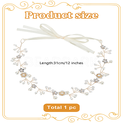 1Pc Polyester Headband AJEW-LP0002-21G-1
