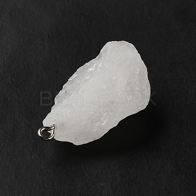 Raw Rough Natural Quartz Crystal Pendants G-A028-01H-1