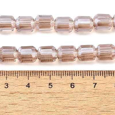 Electroplate Glass Beads Strands GLAA-G112-07K-1
