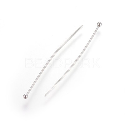 Tarnish Resistant 304 Stainless Steel Ball Head Pins X-STAS-R051-40mm-1