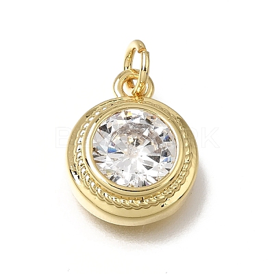 Brass Glass Pendants X-KK-C262-26G-1