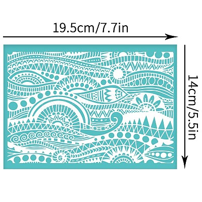 Self-Adhesive Silk Screen Printing Stencil DIY-WH0337-051-1