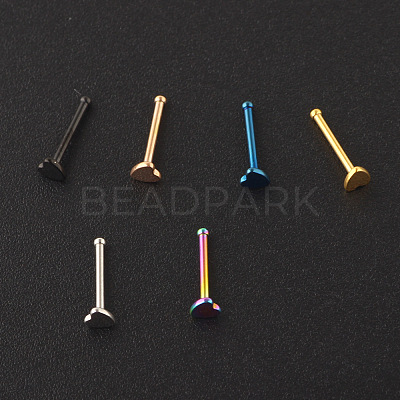 304 Stainless Steel Heart Nose Bone Rings WG0DFB7-04-1