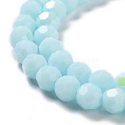 Opaque Glass Beads Strands EGLA-A035-P6mm-L10-1