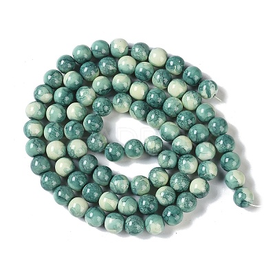 Baking Paint Glass Bead Strands GLAA-H031-01C-07-1