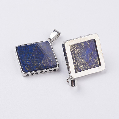 Natural Lapis Lazuli Pendants G-E442-02O-1