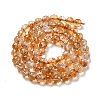 Heated Natural Citrine Bead Strands X-G-P466-01D-1