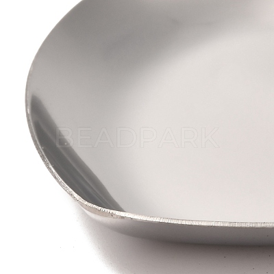 Non-Tarnish Heart 430 Stainless Steel Jewelry Display Plate STAS-P289-02P-1