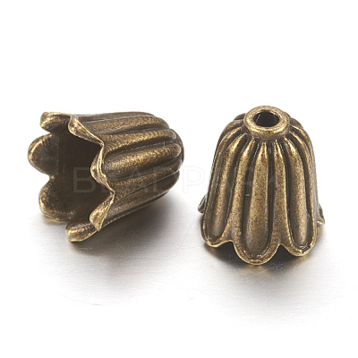 Tibetan Style Alloy Bead Caps X-TIBEB-00864-AB-NR-1