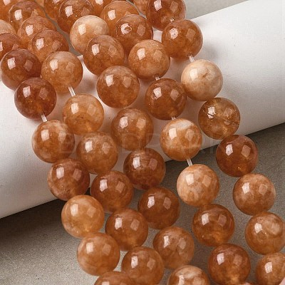 Natural White Jade Beads Strands G-H348-10mm-10-1