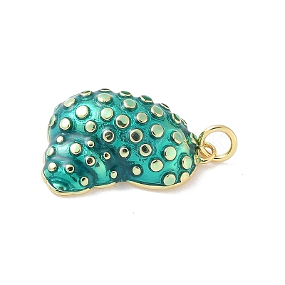 Brass Enamel Pendants KK-B148-01G-02-1