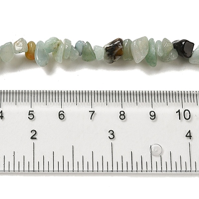Natural Flower Amazonite Chips Beads Strands X-G-M205-12-01-1