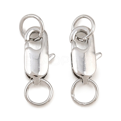 Brass Lobster Claw Clasps KK-CBAA0F5-01P-1