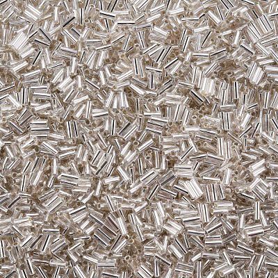 Plated Glass Bugle Beads SEED-S046-01A-21-1