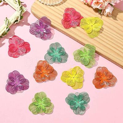 12Pcs 6 Colors 430 Stainless Steel Bead Caps STAS-CJ0002-54-1