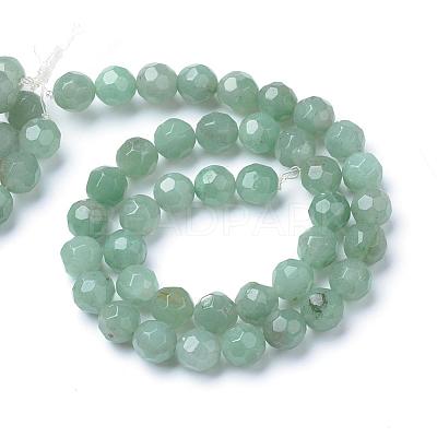 Natural Green Aventurine Bead Strands G-R411-10-4mm-1
