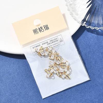 SHEGRACE Brass Clear Cubic Zirconia Charms XGRQ2O472-422G-1