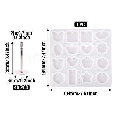 1Pc DIY Silicone Molds AJEW-TA0001-95-1